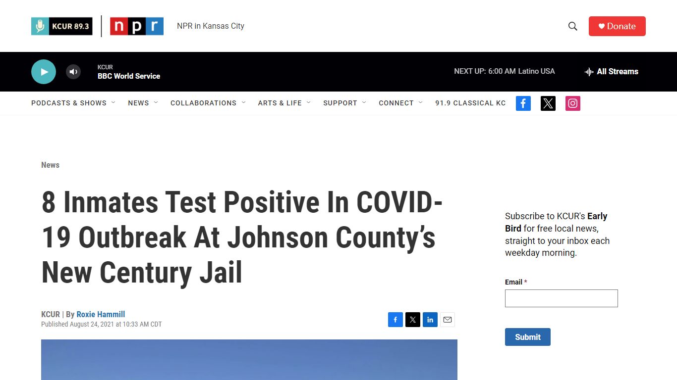 8 Inmates Test Positive In COVID-19 Outbreak At Johnson County’s New ...